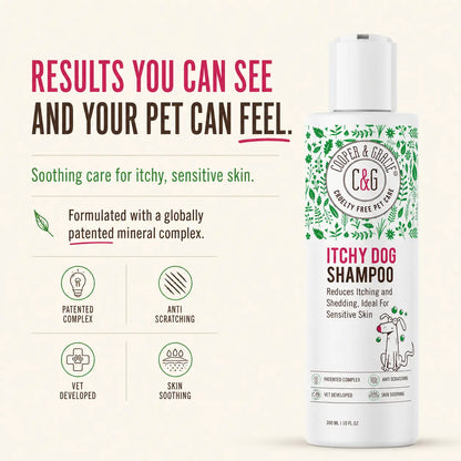 Dead Sea Itchy Dog Shampoo – 300Ml | Soothes Irritation & Supports Skin Hygiene Grooming Products Calming