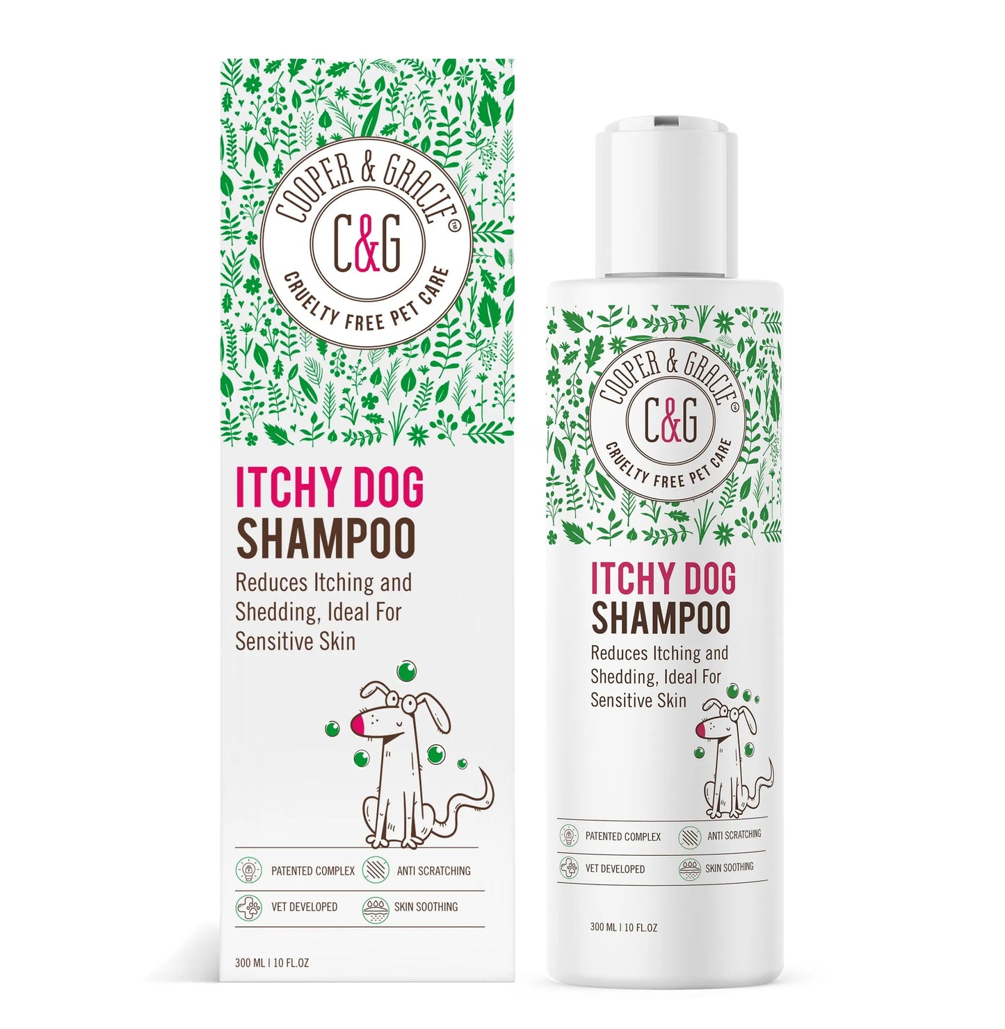 Dead Sea Itchy Dog Shampoo – 300Ml | Soothes Irritation & Supports Skin Hygiene Grooming Products Calming