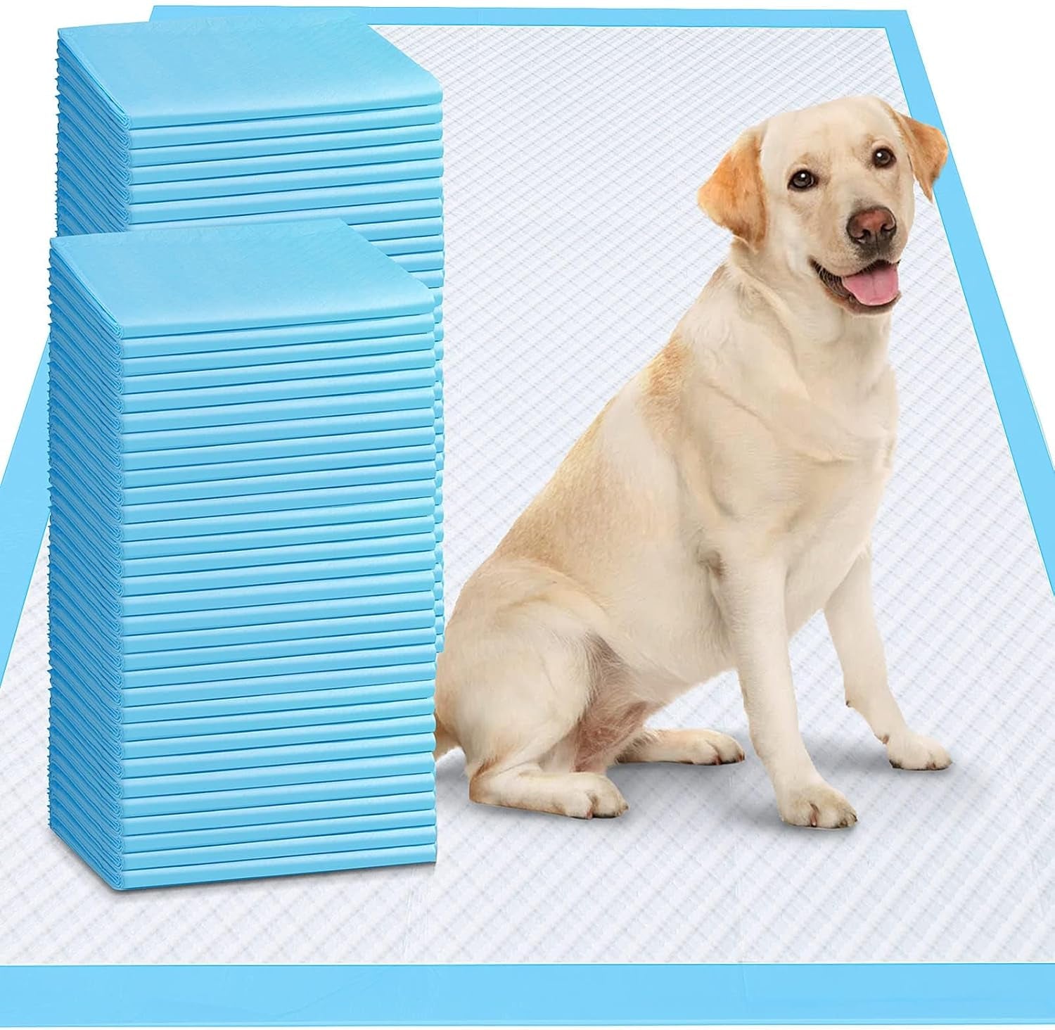 XXXL 36" x 36" Extra Thick Heavy Absorbency Disposable Dog Pads - Jumbo Size Polymer Quick Dry No Leak Pee Pads for Dogs, Cats, and Rabbits - 30 Count Pack