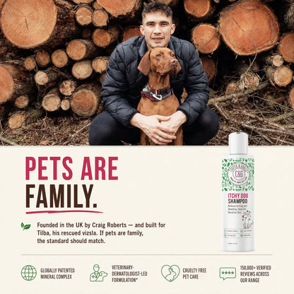 Dead Sea Itchy Dog Shampoo – 300Ml | Soothes Irritation & Supports Skin Hygiene Grooming Products Calming