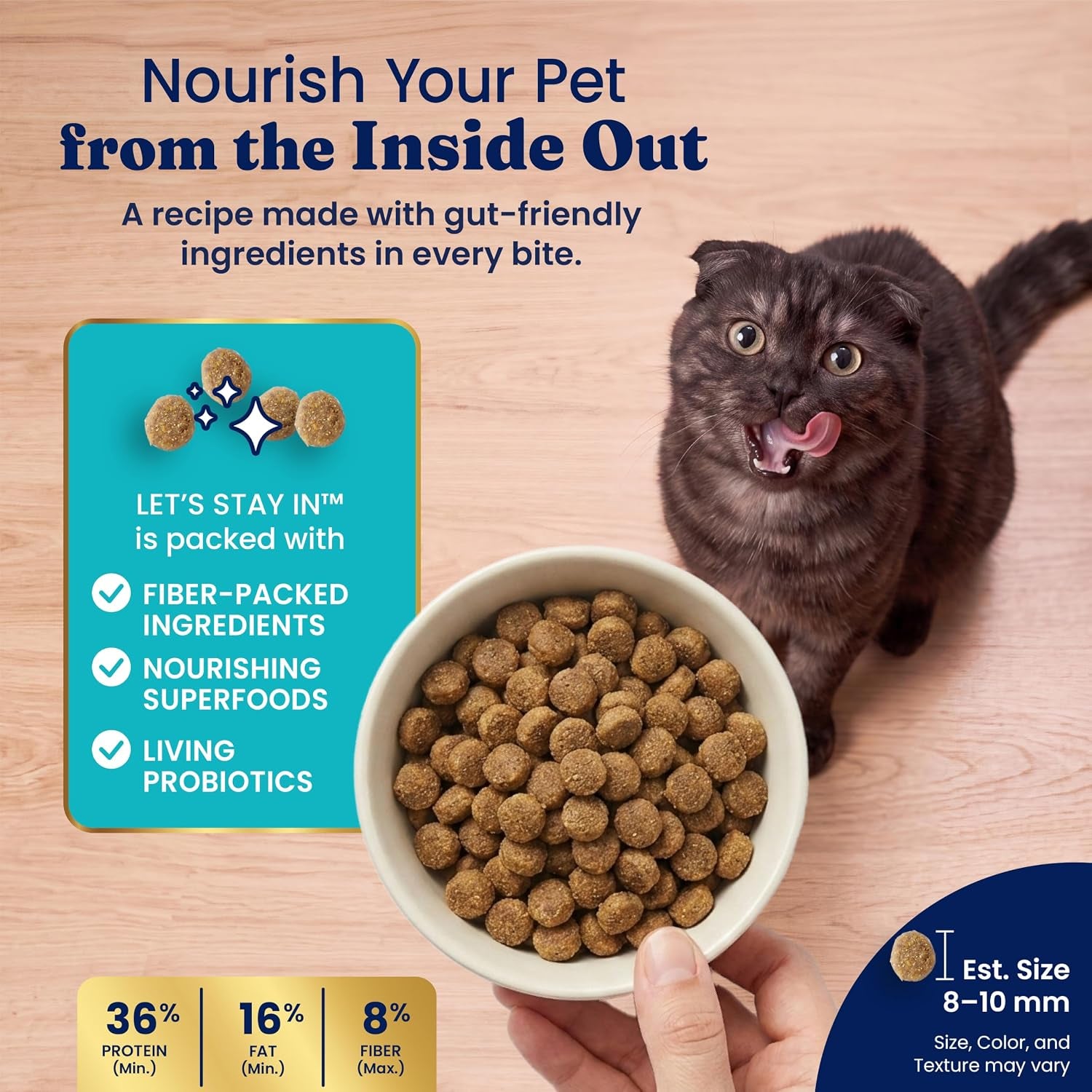 Indoor Chicken Dry Cat Food High Fiber, Adult & Senior Cats 12LB